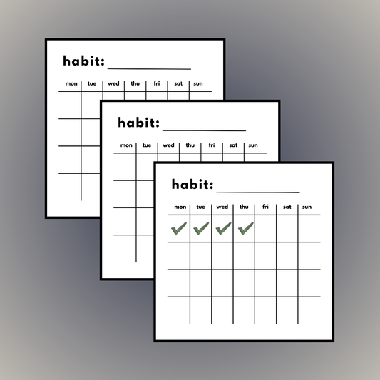 habit tracker note pad